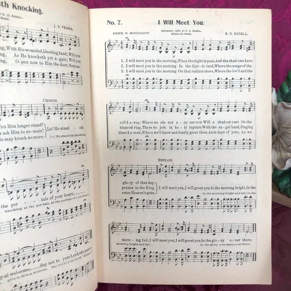 1900 Antique Book:  Make His Praise Glorious for the Sunday School and Church - Picture 7 of 10